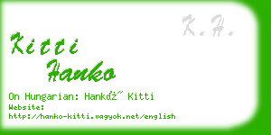 kitti hanko business card